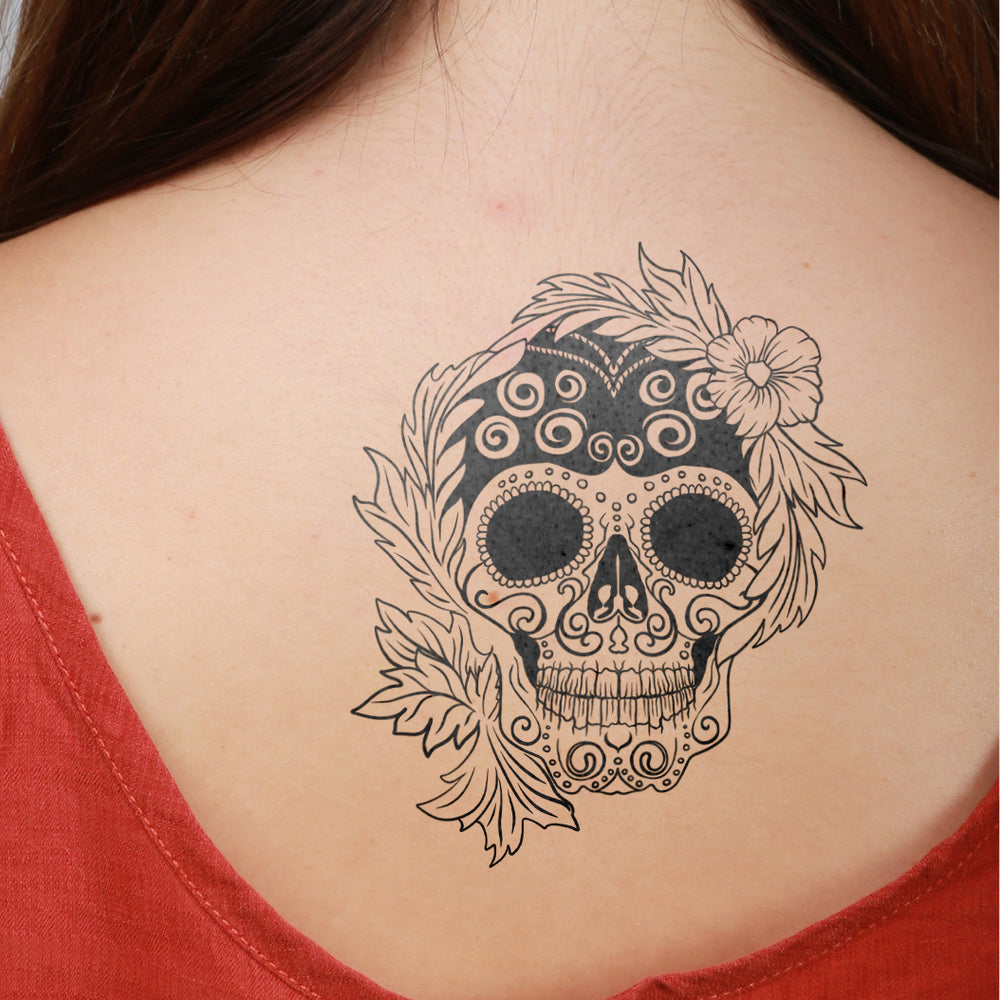 tatouage temporaire calavera discret inspiration dia de los muertos et tradition