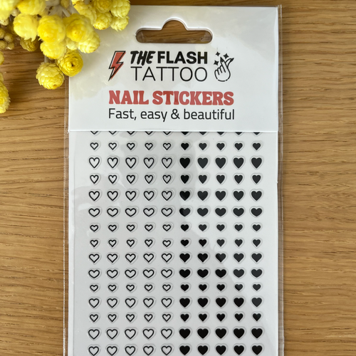 Nails hearts