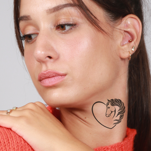 Horse heart tattoo
