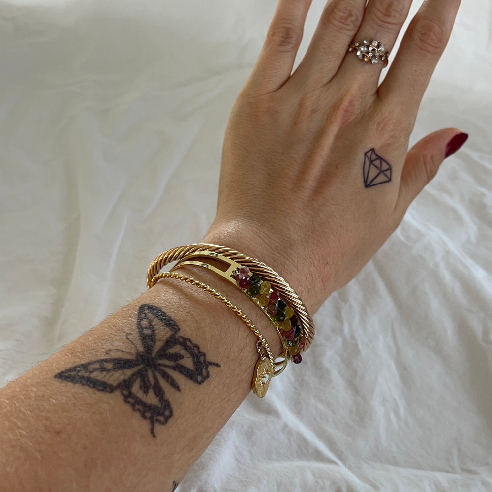 tatouage temporaire papillon monarque et diamant