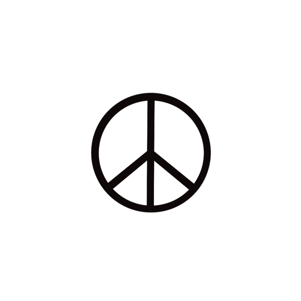 Peace and love tattoo