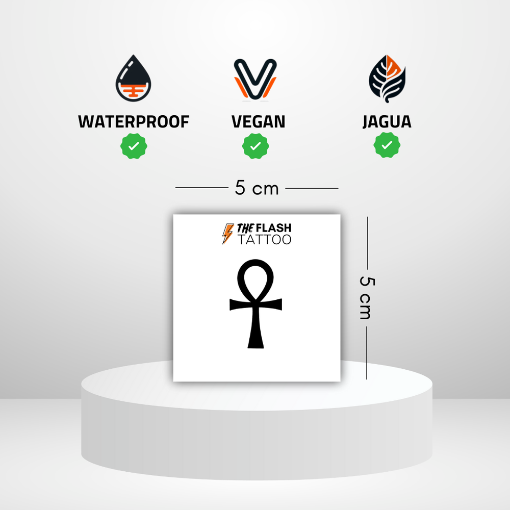 Tatouage croix ankh style égyptien