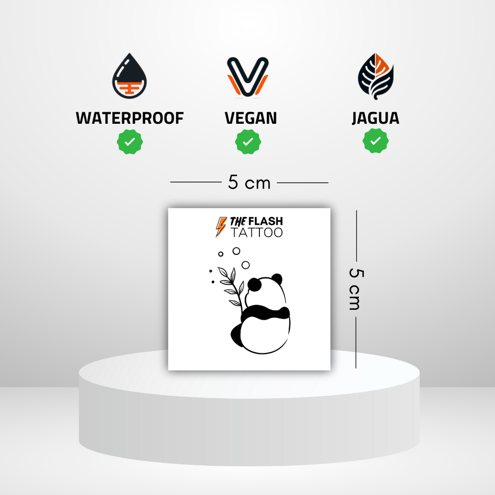 Tatouage panda mignon