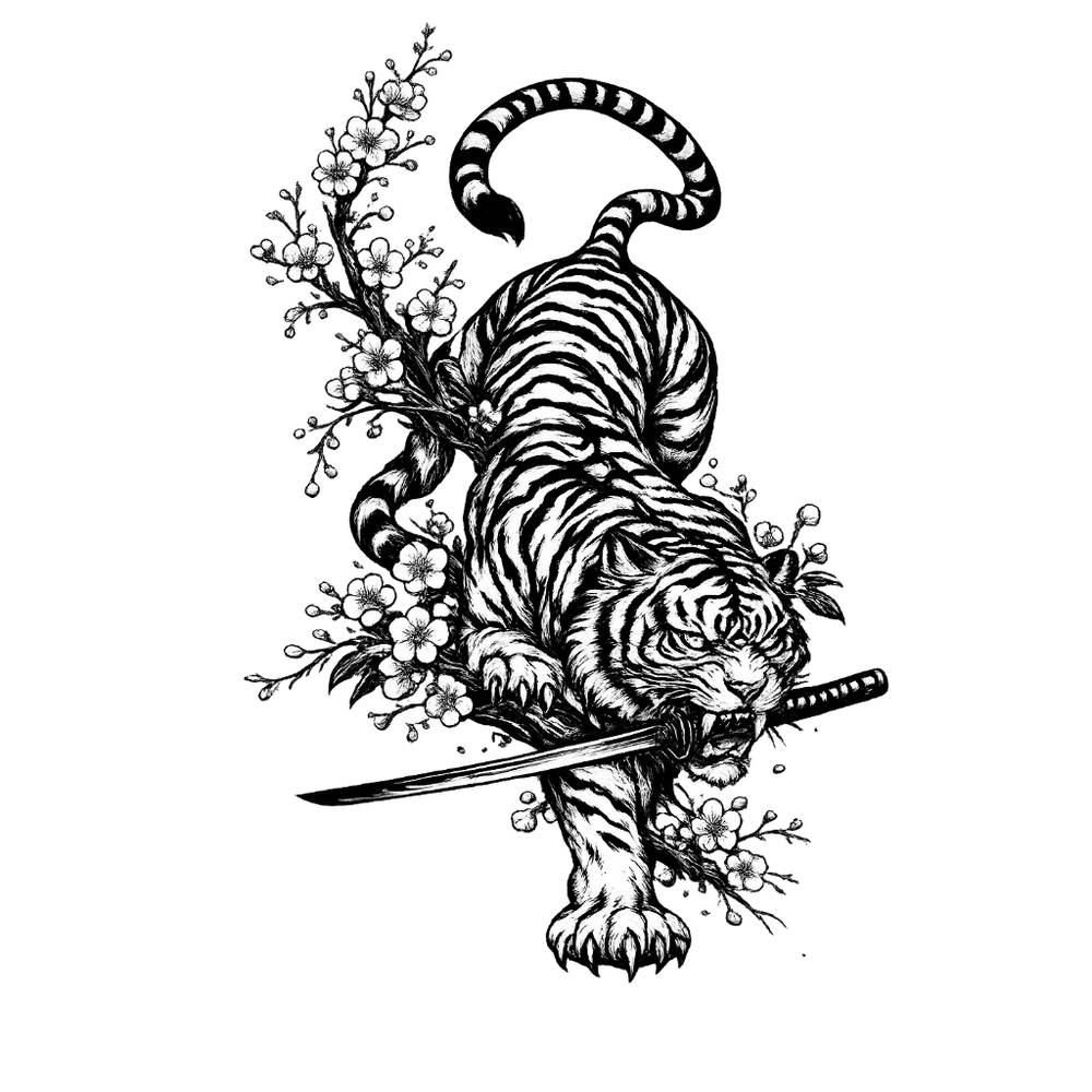 Tigre avec sabre