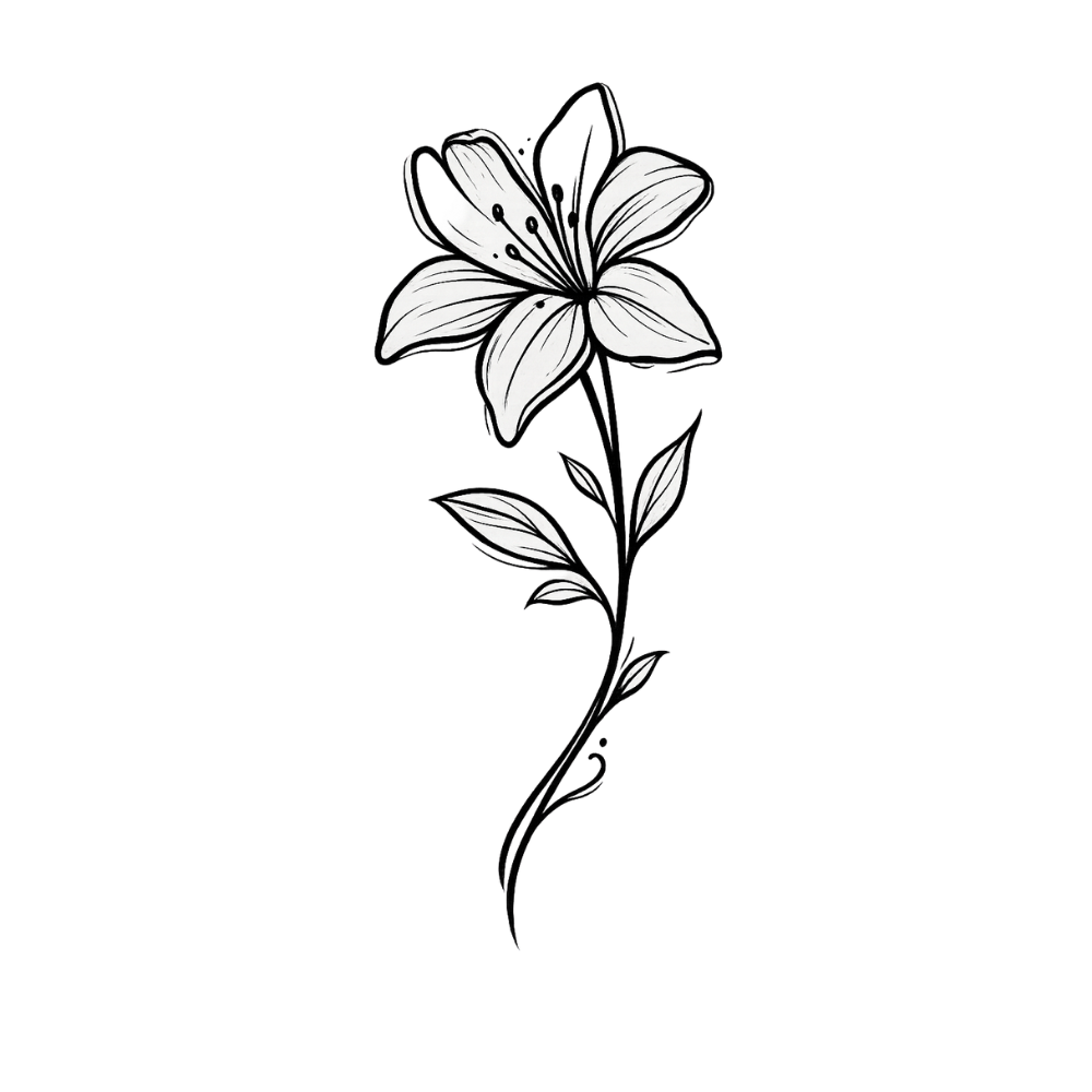 Minimalist lily