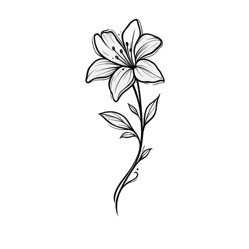 Minimalist lily