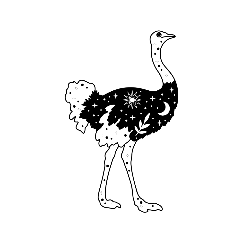Ostrich tattoo