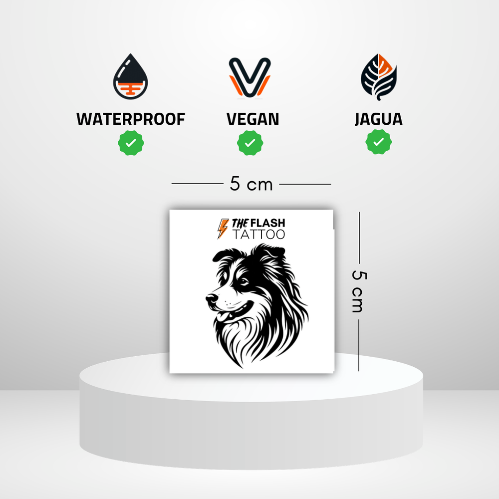 Tatouage ephemere berger australien