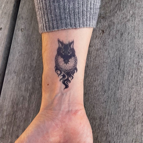 Viking wolf tattoo